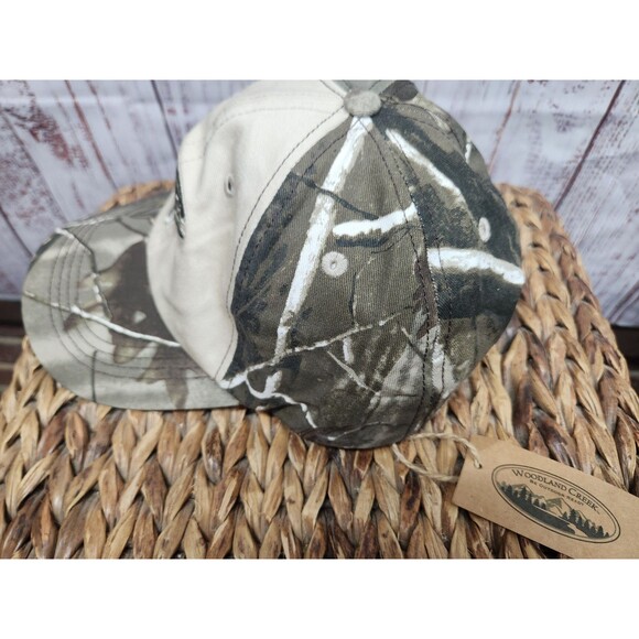 Woodland Creek Bass Fish Adjustable Camo Hunting Outdoor Baseball Cap Hat NWT - Picture 2 of 6